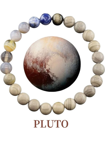 Legend - LGD-BR-2210/SILVER - Silver Pluto - Βραχιόλι - charcoal