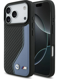 BMW Case M Carbon Logo MagSafe for iPhone 17 Pro blue - (BMHMP17L25PCCSCBK)