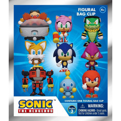 Sonic the Hedgehog - Series 3 Foam Bag Clip Μπρελόκ (Τυχαίο Περιεχόμενο)