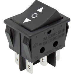 ΔΙΑΚΟΠΤΗΣ ROCKER ΜΕΓΑΛΟΣ 6P (ON)OFF-ON 16A/250V PS8C-5 BEJ/DIE (ΣΕΤ ΜΕ 10)