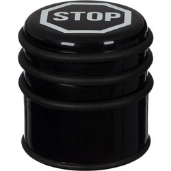 Στοπ Πόρτας Μεταλλικό Μαύρο STOP O7.5x8cm