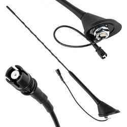 ΚΕΡΑΙΑ ΟΡΟΦΗΣ ANT11 45.4 cm ΜΕ ΚΑΛΩΔΙΟ 20cm ΚΑΙ ΦΙΣΑ RAKU-2 UNIVERSAL ΜΑΥΡΗ ΑΜΙΟ - 1 ΤΕΜ