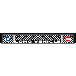 ΛΑΣΠΩΤΗΡΑΣ ΦΟΡΤΗΓΟΥ ΜΑΥΡΟΣ 240x35cm ΜΕ ΕΝΔΕΙΞΗ LONG VEHICLE + ΠΡΟΣΠΕΡΑΣΗΣ 1ΤΕΜ