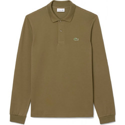 Lacoste Ανδρική Μπλούζα Polo Μακρυμάνικη Σοκολατί L1312-E9F
