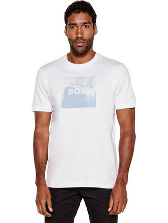 BOSS Τ-SHIRT 50546381 OFF WHITE