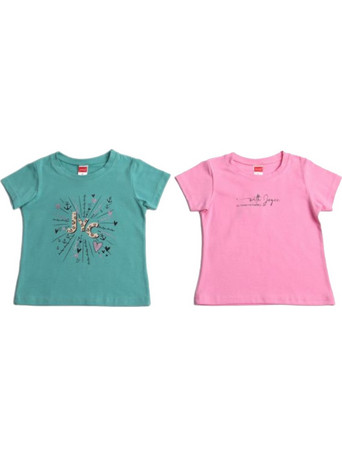 Joyce Baby Girl's T-Shirts Set 2P 2311501 Pink/Petrol