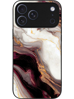Sonique Marble Series Θήκη για Apple iPhone 17 Pro Max Burgundy
