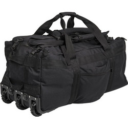 Mil-Tec Combat Duffle Σακ Βουαγιάζ 1180lt με Ρόδες Μαύρο