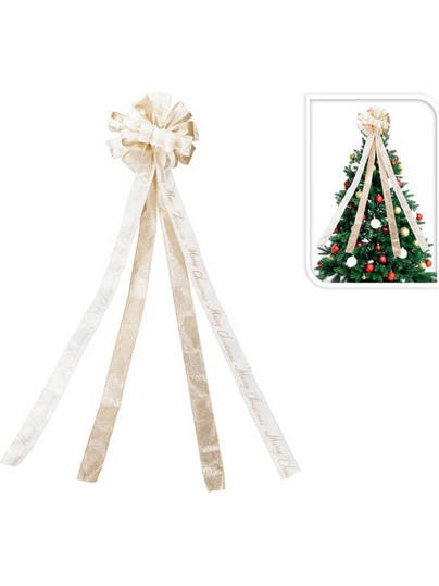 ΚΟΡΥΦΗ ΔΕΝΤΡΟΥ ΦΙΟΓΚΟΣ 33Χ130CM GLITTER ΣΑΜΠΑΝΙ