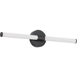 Lucas Επιτοίχιο Led Φωτιστικό Μπάνιου 10W 4000K Μαύρο (WC10WBL)