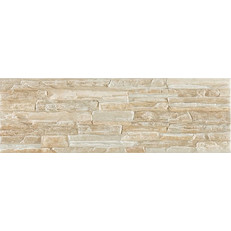 Teide Beige Vintage 3D Πλακάκι Επένδυσης Τοίχου Εξωτερικού Χώρου Τύπου Πέτρα Σαγρέ 52χ17