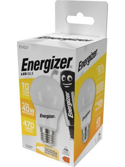 Energizer BEC Κοινή Λάμπα LED 4.9W E27 470lm 3000K Θερμό Λευκό