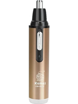 Kemei Trimmer Μηχανή Ανδρική Επαναφορτιζόμενη Μύτης & Αυτιών Gold KM-6619