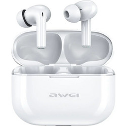 Awei T1 Pro Ακουστικά Bluetooth In Ear Ανθεκτικά στο Νερό White
