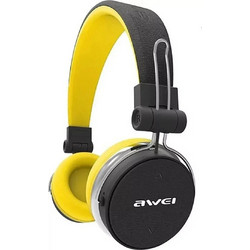 Awei A700BL Ενσύρματα & Ασύρματα Bluetooth Ακουστικά Over Ear Μαύρα Κίτρινα