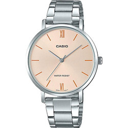 Casio Timeless Γυναικείο Ρολόι με Ασημί Μεταλλικό Μπρασελέ LTP-VT01D-4B