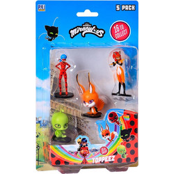 PMI Miraculous S1 Pencil Toppers 5 Pack