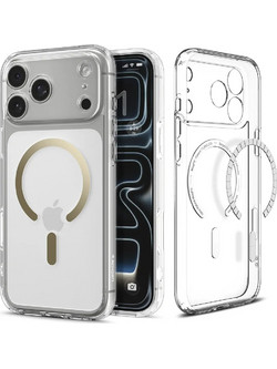 Spigen Θήκη Ultra Hybrid Mag MagSafe iPhone 17 Pro Max Clear/Gold