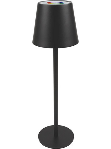 Powertech LED Επιτραπέζιο Φωτιστικό HLL-0195 - Ρυθμιζόμενο, Επαναφορτιζόμενο - 2400mAh - RGB - IP20 - USB-C - Μαύρο HLL-0195