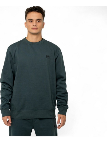 Ανδρική Μπλούζα Be:Nation Logo Crew Neck Petrol 06302508-4F