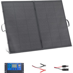 VEVOR Πτυσσόμενο Ηλιακό Πάνελ 200W με Σκελετό, Υψηλής Απόδοσης Μονοκρυσταλλικό Φορητό Φορτιστής με 30A PWM Ελεγκτή & MC4, IP67 Αδιάβροχο για Κατασκηνώσεις, Πεζοπορίες, RV Ταξίδια ZDDKTYNB12005TKXJ001V