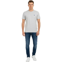La Martina - Ανδρικό T-Shirt Heritage Regular Fit XMR010-JS206-01001 Γκρι