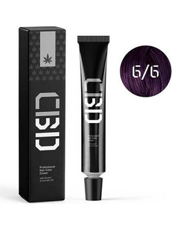 CBD 3D Professional Hair Color 6/6 Βιολετί Σκούρο Ξανθό Μόνιμη Βαφή Μαλλιών 90ml