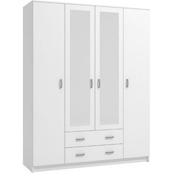 ΝΤΟΥΛΑΠΑ HANA 4K2F2O ΛΕΥΚΟ 160x52x205εκ
