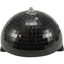 EUROLITE Half Mirror Ball 20cm black motorized - Eurolite