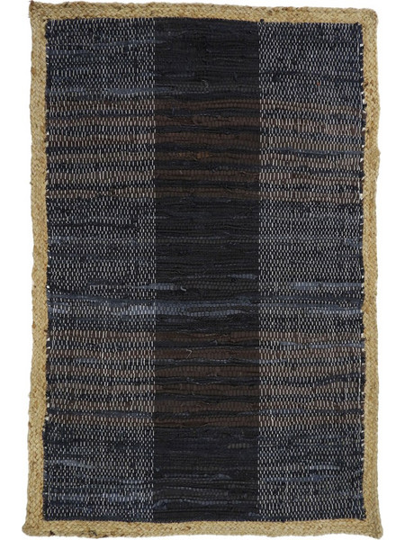 DARK ΧΑΛΑΚΙ 60x90cm ΔΕΡΜΑ ΜΑΥΡΟ ΜΠΕΖ ΓΙΟΥΤΑ