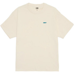 Obey Future Unwritten Classic T-Shirt Ανδρική Κοντομάνικη Μπλούζα Cotton Regular Fit - Cream 165264297-CRM