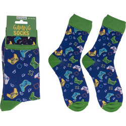 Κάλτσες Gaming Μπλε/Πράσινο 70% Βαμβάκι/25% Polyester/5% Ελαστάνη Μέγεθος 42-46
