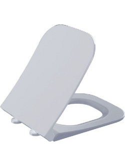 Stewe Home Καπάκι Λεκάνης Τετράγωνο Πλαστικό Slim Soft Close Λευκό STE-015249-P15249