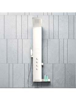 ΣΤΗΛΗ ΝΤΟΥΖ ΥΨΟΣ 140 εκ. ALUMINUM WHITE