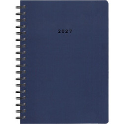 Next ημερολόγιο 2027 classic ημερήσιο σπιράλ μπλε 17x25εκ. Δυνατότητα εκτύπωσης Μπλέ