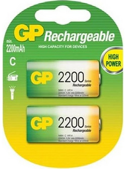 Gp Rechargeable C 2200mAh 2τμχ