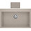 Crown Quadra Q-81 Ένθετος Νεροχύτης Γρανίτη Sabbia 79x50cm