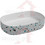 Isvea Infinity Counter-Top Terrazzo Επικαθήμενος Νιπτήρας Μπάνιου Οβάλ Πορσελάνης 55x36cm Λευκός 10NF65055-2L-TRZ