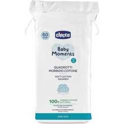 Chicco μαντηλάκια baby moments από μαλακό βαμβάκι 60τμχ L60-10609-00