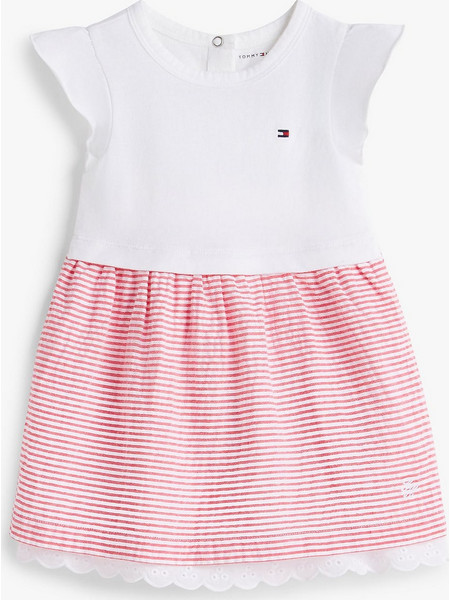 Tommy Hilfiger Φόρεμα Seersucker Red Combi Dress KN0KN02366-XK3 Κόκκινο Κορίτσι