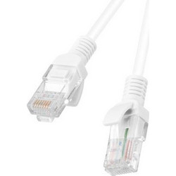 Lanberg U/UTP Cat.6 Καλώδιο Δικτύου Ethernet 0.5m White PCU6-10CC-0050-W