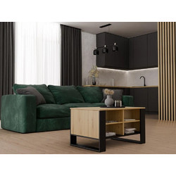 Modern Table 4p Artisan Oak Black