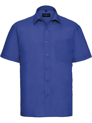 Ανδρικό Κοντομάνικο Πουκάμισο R-935M-0 Russell Poplin Classic Fit Bright Royal