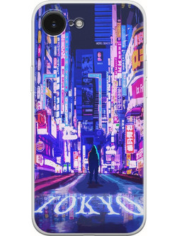 Θήκη Tokyo Neon iPhone 17e Flexible TPU (Διάφανη Σιλικόνη)