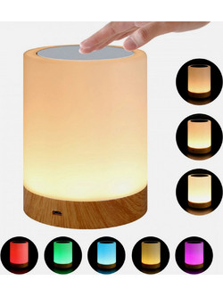 Techly USB Λάμπα Διάθεσης LED με Αφή - 5 Χρώματα, 3 Επίπεδα Λευκού & Li-ion