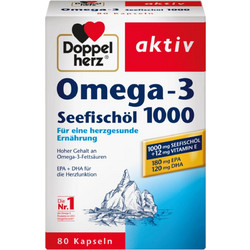 Doppelherz Omega-3 1000mg 80 Κάψουλες