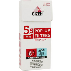 Gizeh Φιλτράκια Extra Slim Pop Up - 5.5mm