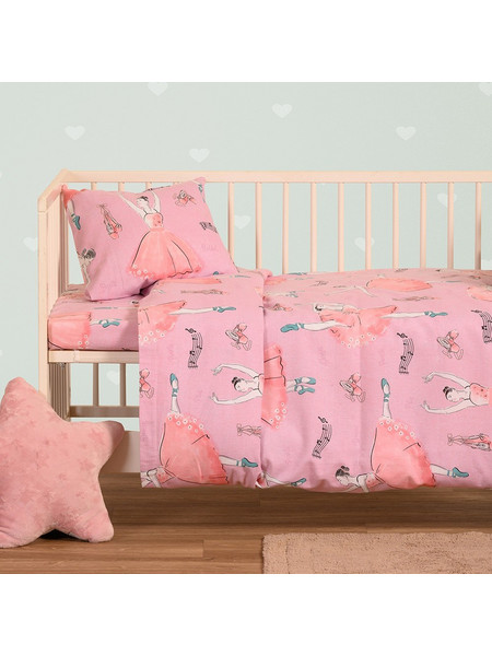 Melinen Home ΠΑΠΛΩΜΑΤΟΘΗΚΗ ΦΑΝΕΛΕΝΙΑ ΚΟΥΝΙΑΣ BALLET PINK (110X160) WINTER LINE ΒΑΒΥ