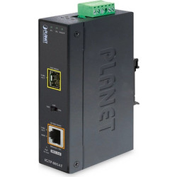 Planet Media Converter 1000Base-SX / LX to 10/100/1000Base-T 802.3at PoE IGTP-805AT