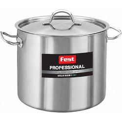 Fest Κατσαρόλα Professional Με Καπάκι Ανοξείδωτη 18/10 Βαθιά 20cm